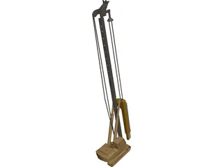 Pile Drilling Machine 3D Model preview
