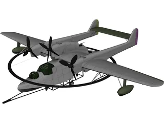 Blohm&Voss BV 138 MS 3D Model preview