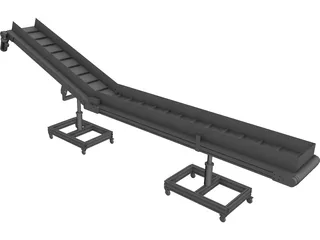 Conveyor Belt 3D Model preview