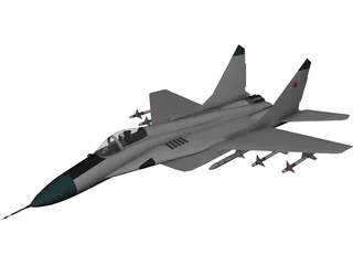 MiG-29A 3D Model preview