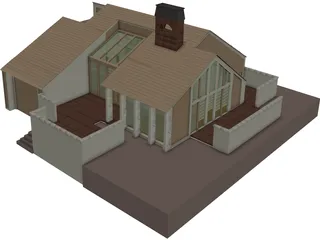 House Building 3D Model preview