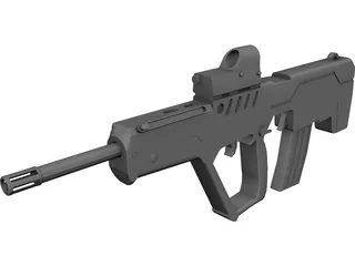 IMI Tavor TAR-21 3D Model preview
