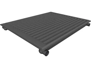 Single Panel Radiator 3D Model preview
