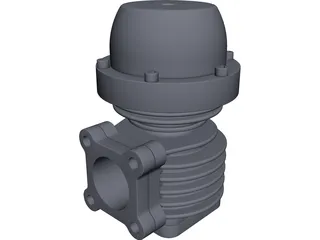Wastegate 45mm 3D Model preview