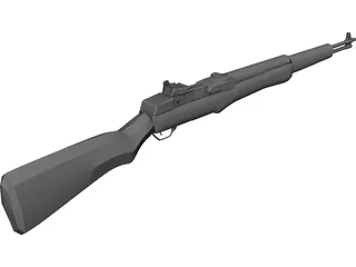 M1 Garand Rifle 3D Model preview