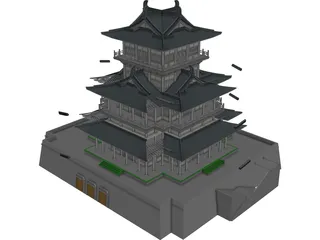 Shogun Japanese Castle 3D Model preview