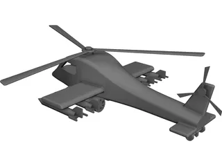Toy Helicopter 3D Model preview