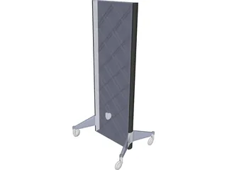 POP Display with Wheels 3D Model preview