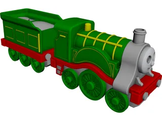 Thomas Locomotive 3D Model preview