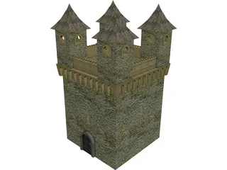 Medival Castle 3D Model preview