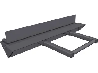 Benchtop Sheet Metal Brake 3D Model preview
