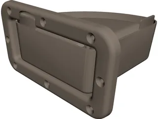 Stowable Dog Dish 3D Model preview