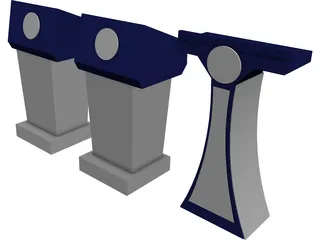 Podium 3D Model preview