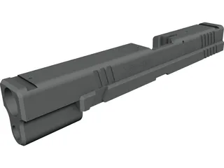 Springfield XD Tactical Slide 3D Model preview