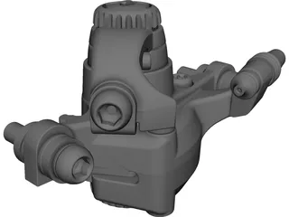 SRAM BB7 Mechanical Disk Brake Caliper 3D Model preview