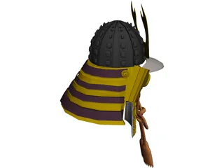 Kabuto Armor 3D Model preview