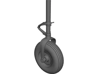Cessna 150 Nose Landing Gear 3D Model preview