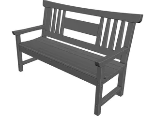 Bench 3D Model preview