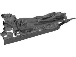 Classical Statue 3D Model preview