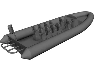 RIB 10M 3D Model preview
