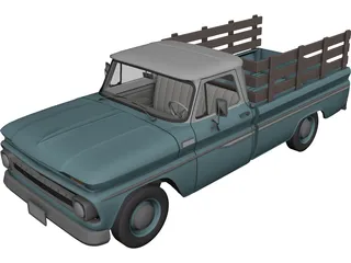 Chevrolet C10 Pickup 3D Model preview