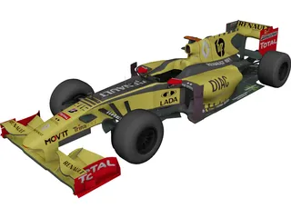 Renault R30 F1 (2010) 3D Model preview