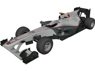 Sauber C29 F1 (2010) 3D Model preview