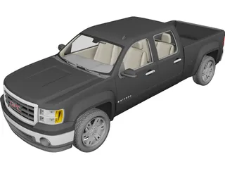GMC Sierra (2007) 3D Model preview