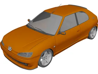 Peugeot 306 GTi 3D Model preview
