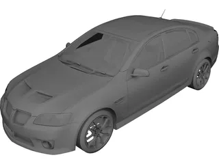 Pontiac G8 3D Model preview