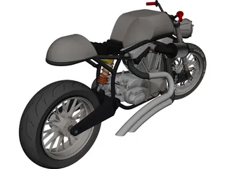 Motorcycle 3D Model preview