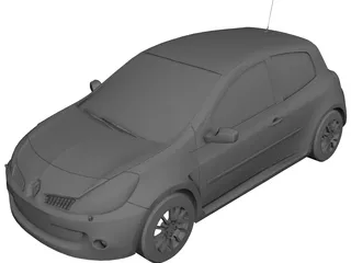 Renault Clio (2010) 3D Model preview