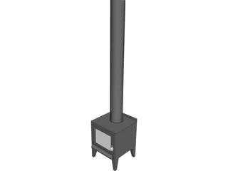 Fireplace Metro Tiny Rad 3D Model preview