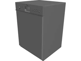 Whirlpool Dish Washer 3D Model preview