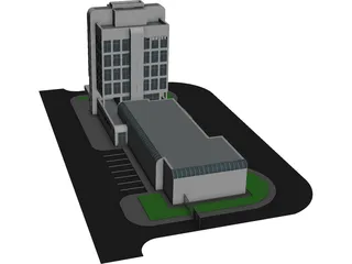 Post Office 3D Model preview