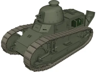 Renault FT-17 3D Model preview