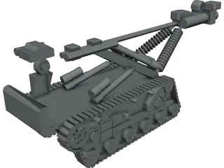 Bomb Disposal Robot 3D Model preview