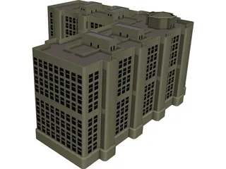 Municipal Building 3D Model preview