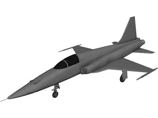 Northrop F-5E Tiger II 3D Model preview