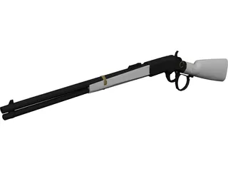Winchester 1873 Saddleloop Carbine 3D Model preview