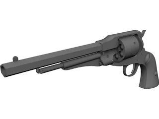 Remington 1858 3D Model preview