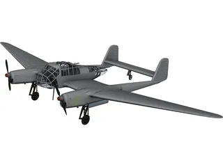 Focke-Wulf Fw 189 3D Model preview