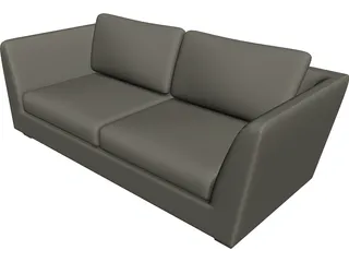 Sofa Arcano Italian 3D Model preview