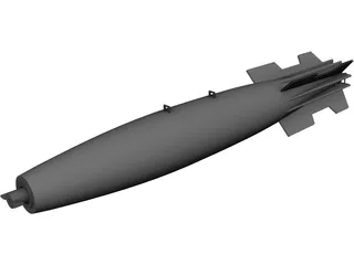 Mk 82 Snakeye Missile 3D Model preview