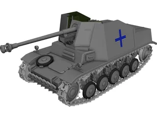 SdKfz 131 Marder 2 3D Model preview