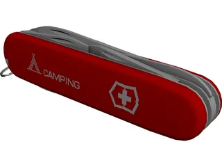 Swiss Knife 3D Model preview