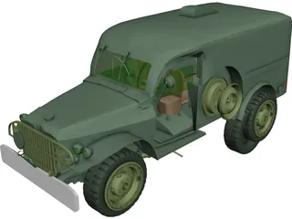 WC54 Allied Ambulance 3D Model preview