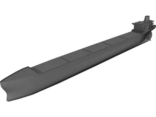 Oil Tanker 3D Model preview