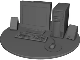 Computer PC 3D Model preview