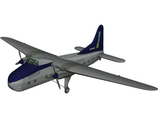 Bristol Freighter Mk 32 3D Model preview
